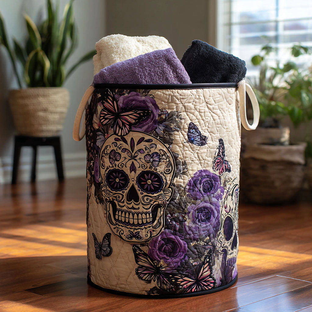 Cesta de Ropa Acolchada – con Huesos Decorativos NCU0PTT1058