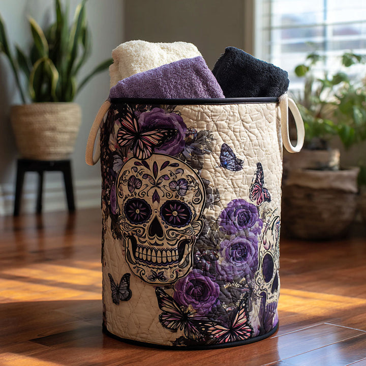 Cesta de Ropa Acolchada – con Huesos Decorativos NCU0PTT1058