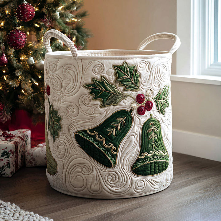 Cesta de Ropa Acolchada – con Estampado Navideño NCU0QN032