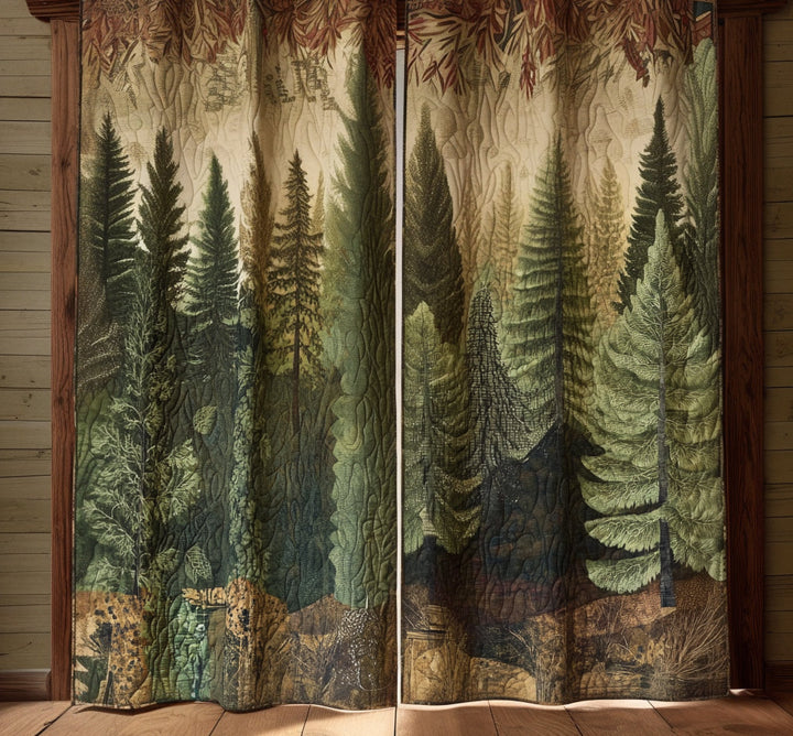 Cortinas Acolchadas – Sendero de Siempreverdes NCU0DV8369