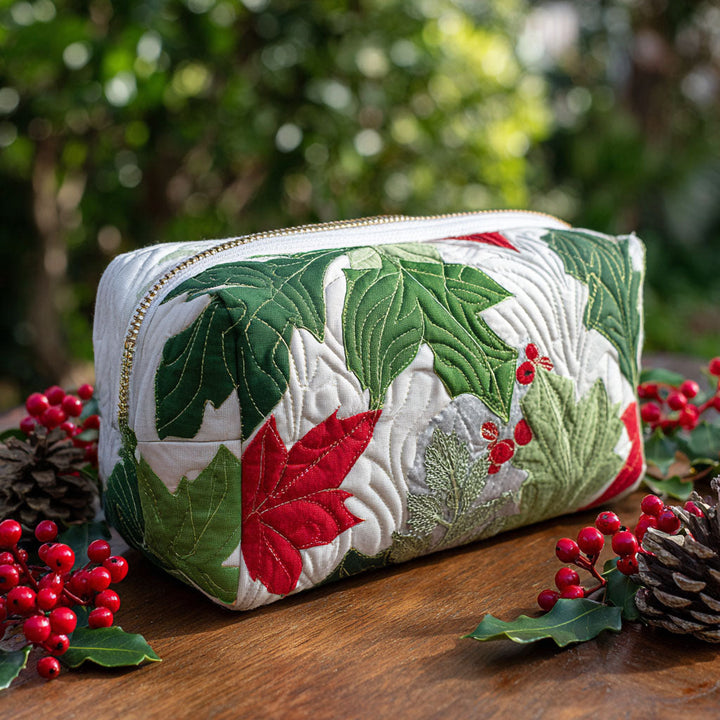 Neceser Acolchado con Follaje Navideño NCU0PT9188