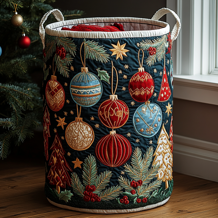 Cesta de Ropa Acolchada – con Motivo Navideño NCU0DDK1085