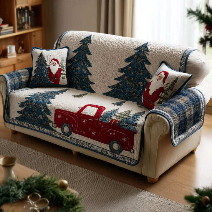 Funda de Sofá Acolchada – con Patrón Navideño NCU0PT9673