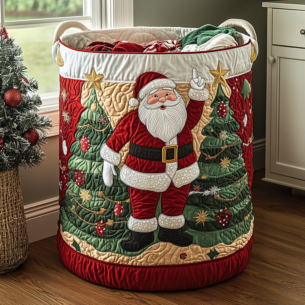 Cesta de Ropa Acolchada – con Papá Noel NCU0QN058
