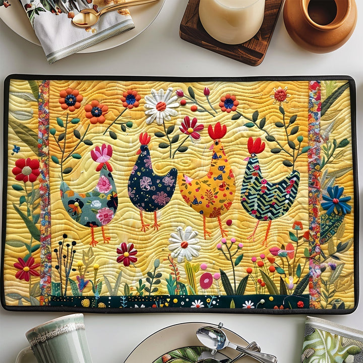 Individuales Acolchados – con Gallina NCU0VT02