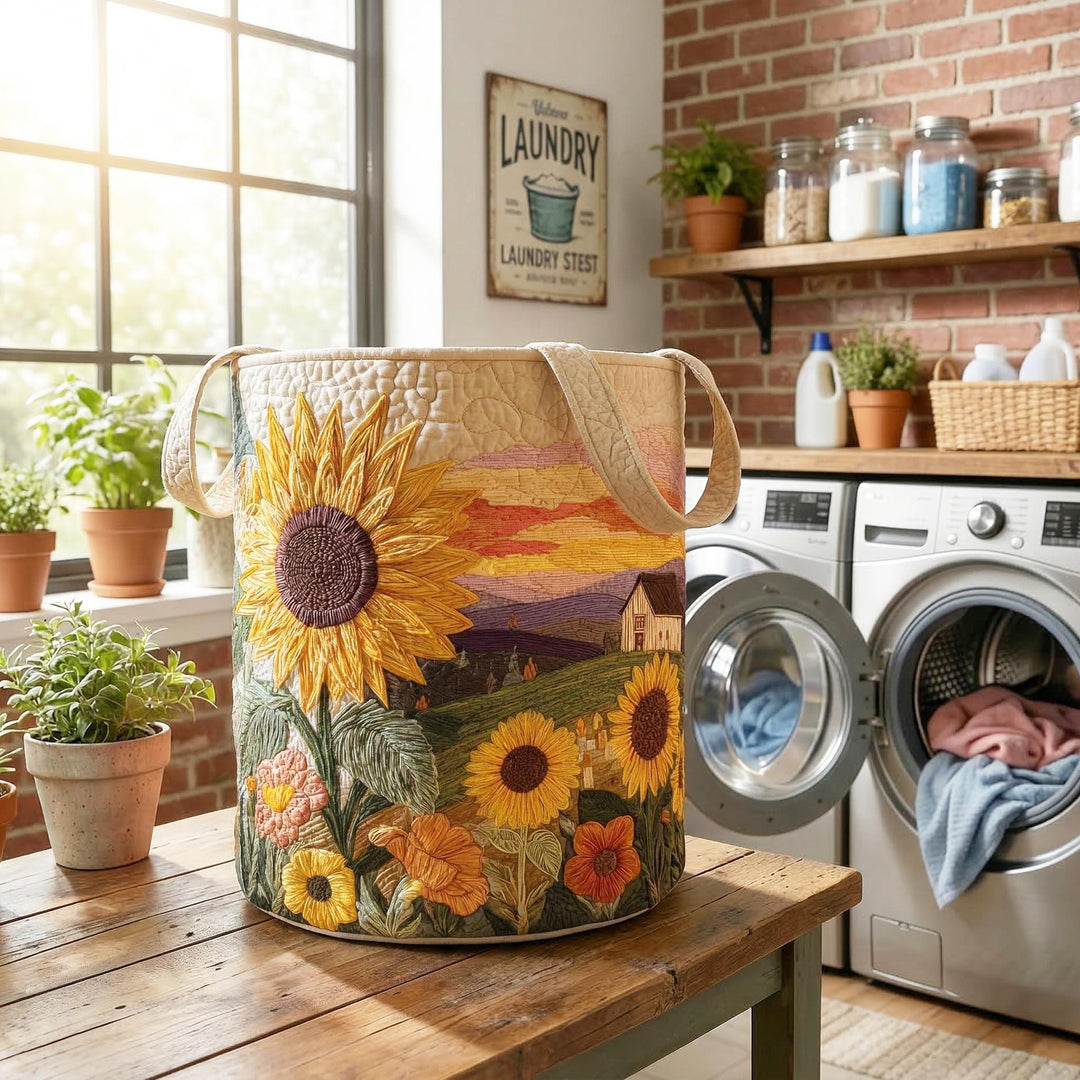 Cesta de Ropa Acolchada – con Diseño Floral NCU0NTD018