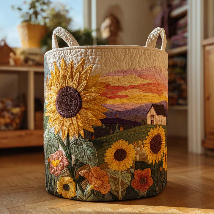Cesta de Ropa Acolchada – con Diseño Floral NCU0NTD018