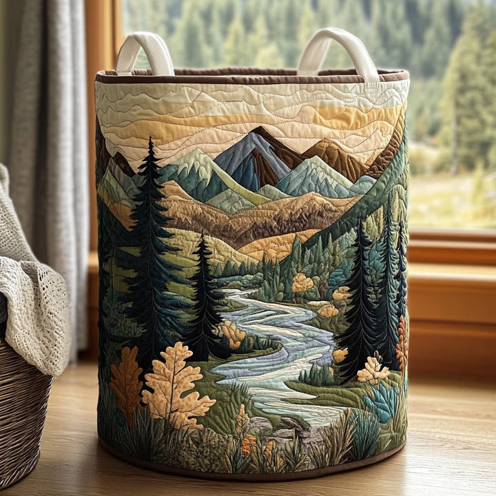 Cesta de Ropa Acolchada – con Paisaje Natural NCU0PVL713