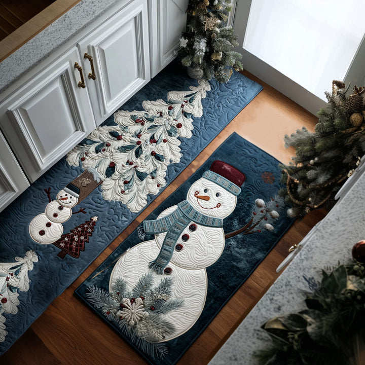 Tapete de Cocina Antideslizante – Invierno Detalles Nevados NCU0PT10151