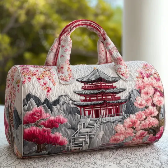 Bolso de Viaje Acolchado – Motivo Japonés