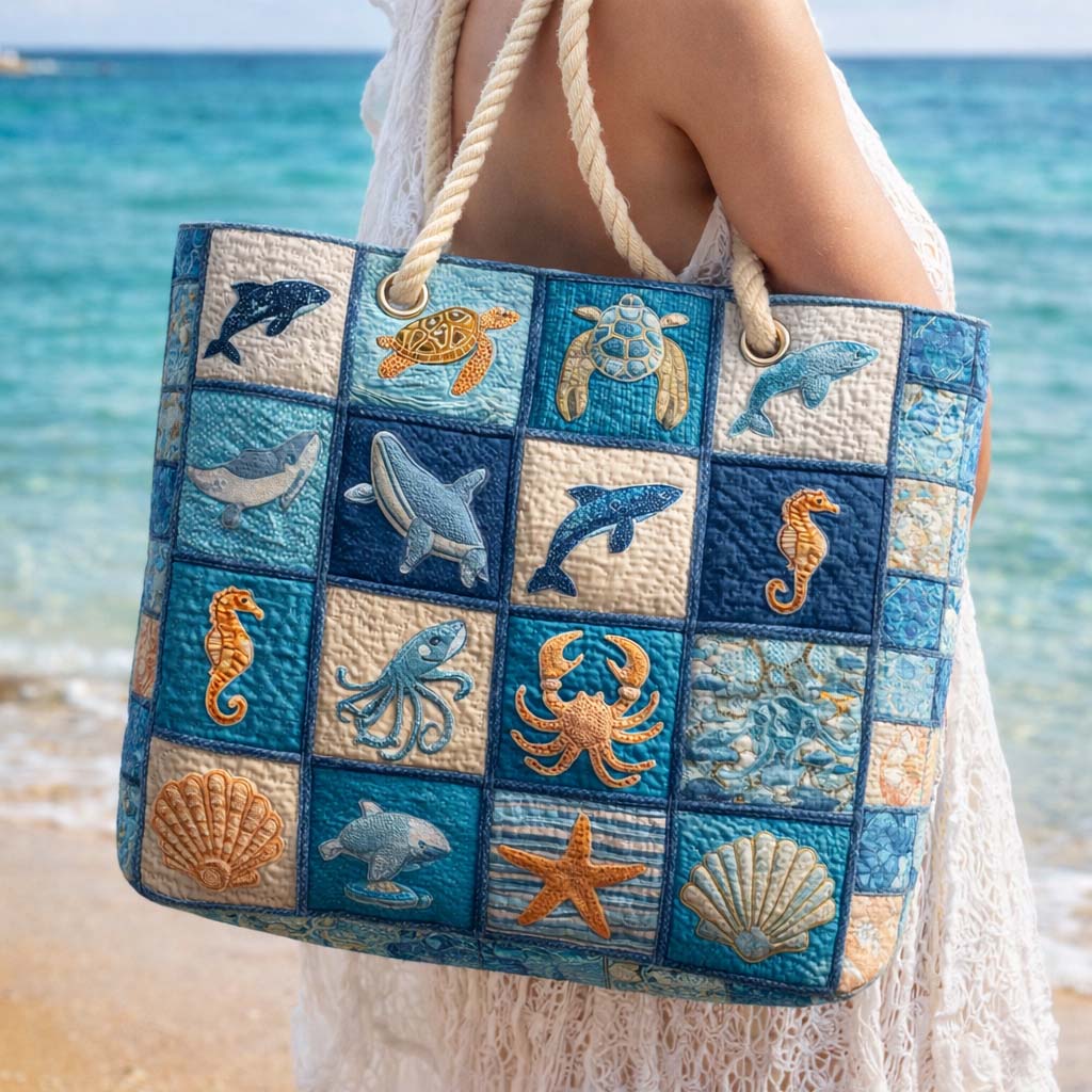 Bolso de Playa Hecho a Mano | Vida Marina