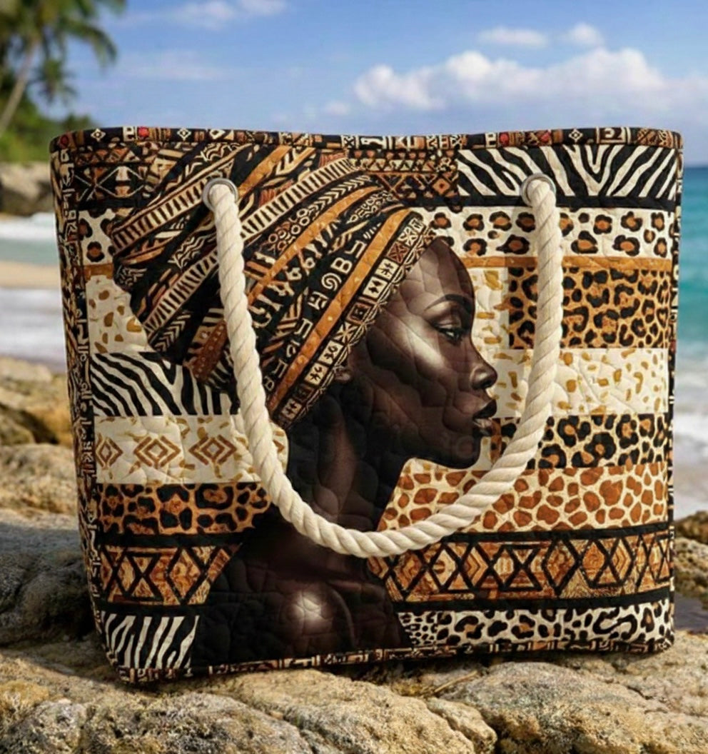 Bolso de Playa Hecho a Mano | Melanin Queensize