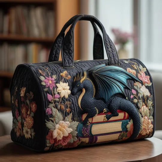 Bolso de Viaje Acolchado – Dragón Lector