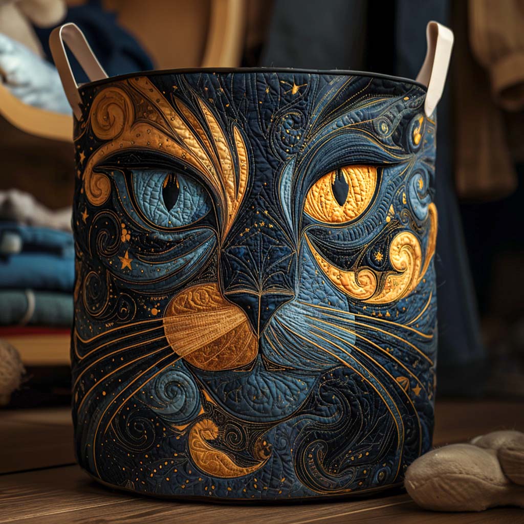 Cesta de Ropa Acolchada – con Gatos NCU0NNT1841