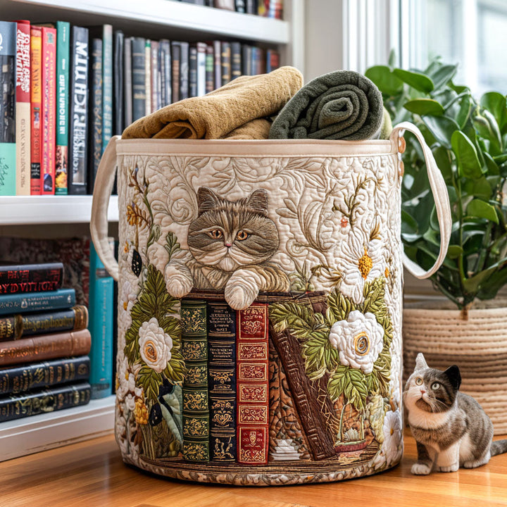 Cesta de Ropa Acolchada – con Gato Acogedor NCU0QN034