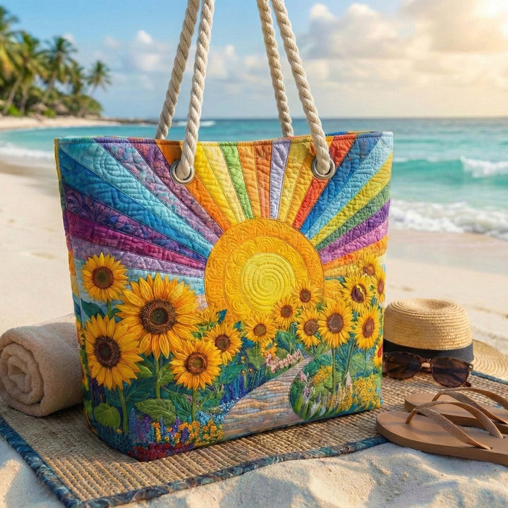 Bolso de Playa Hecho a Mano | Sol Arcoíris