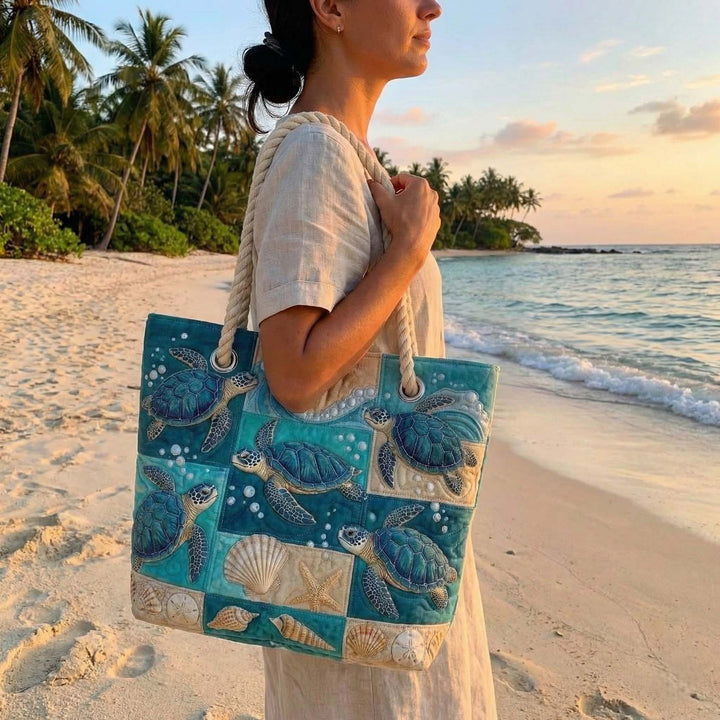 Bolso de Playa Hecho a Mano | Bahía de las Tortugas
