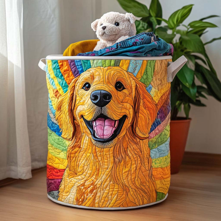 Cesta de Ropa Acolchada – con Golden Retriever NCU0QN013