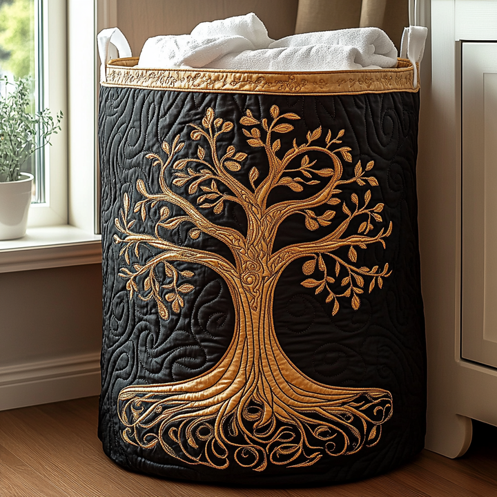 Cesta de Ropa Acolchada – con Paisaje Natural NCU0QN057