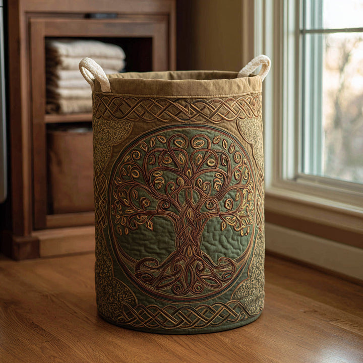 Cesta de Ropa Acolchada – con Paisaje Natural NCU0QN023