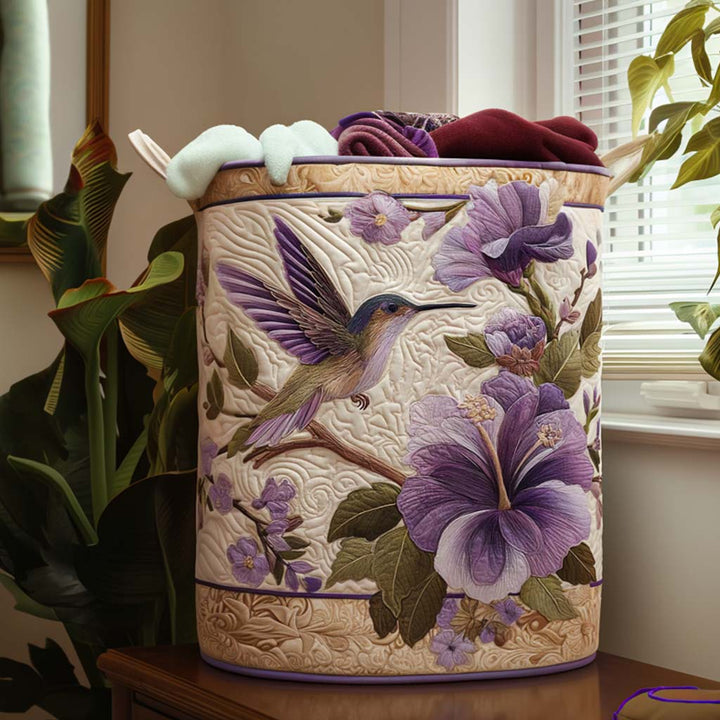 Cesta de Ropa Acolchada – con Colibrí NCU0NNT1416