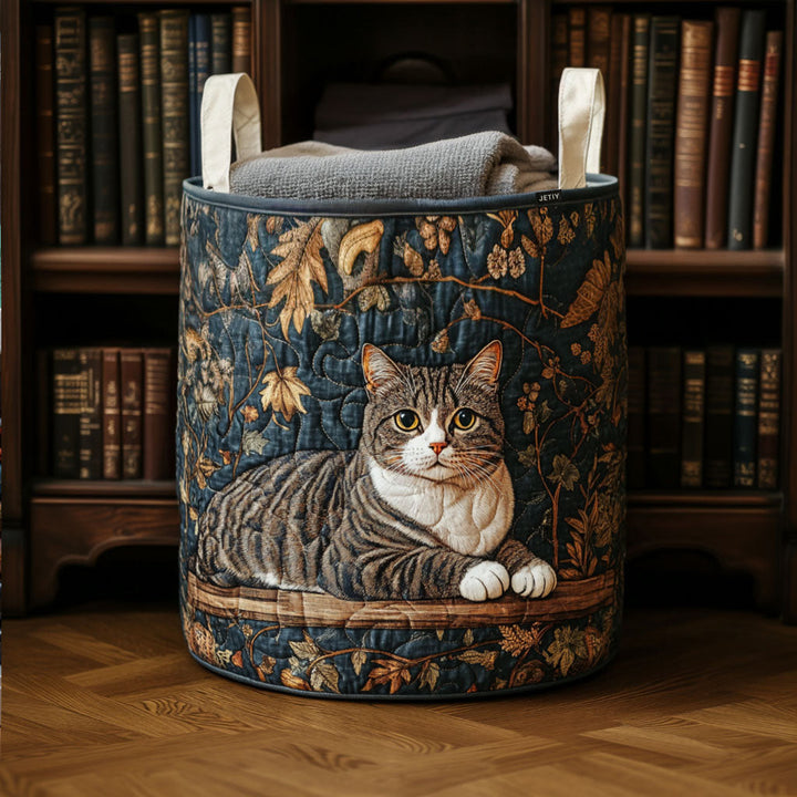 Cesta de Ropa Acolchada – con Gato Acogedor NCU0QN034