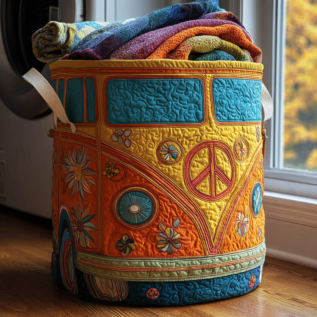 Cesta de Ropa Acolchada – Estilo Hippie Colorido NCU0QN026