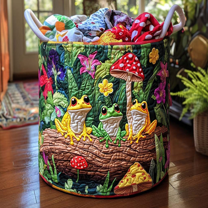 Cesta de Ropa Acolchada – con Ranas Alegres NCU0NNT1614