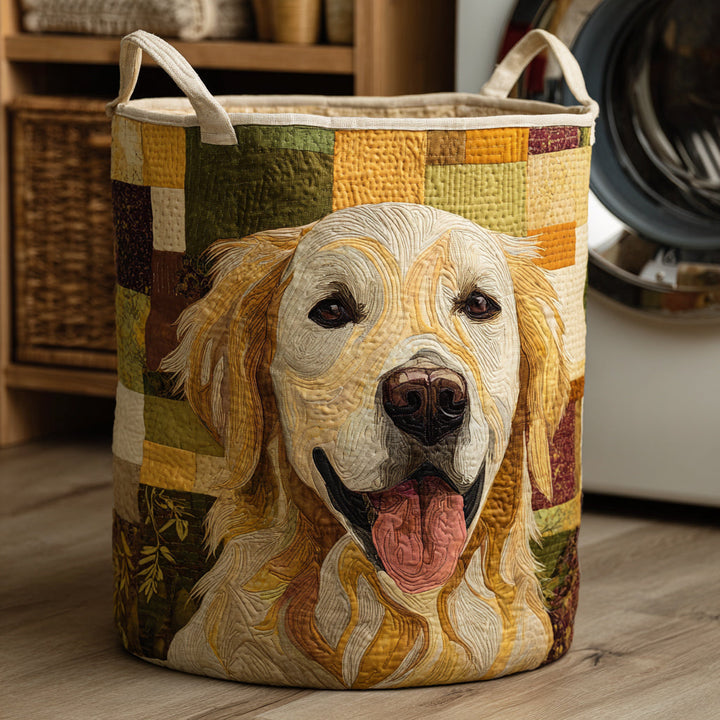 Cesta de Ropa Acolchada – con Golden Retriever NCU0HNH014