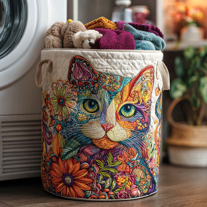 Cesta de Ropa Acolchada – con Gatos NCU0NNT1331
