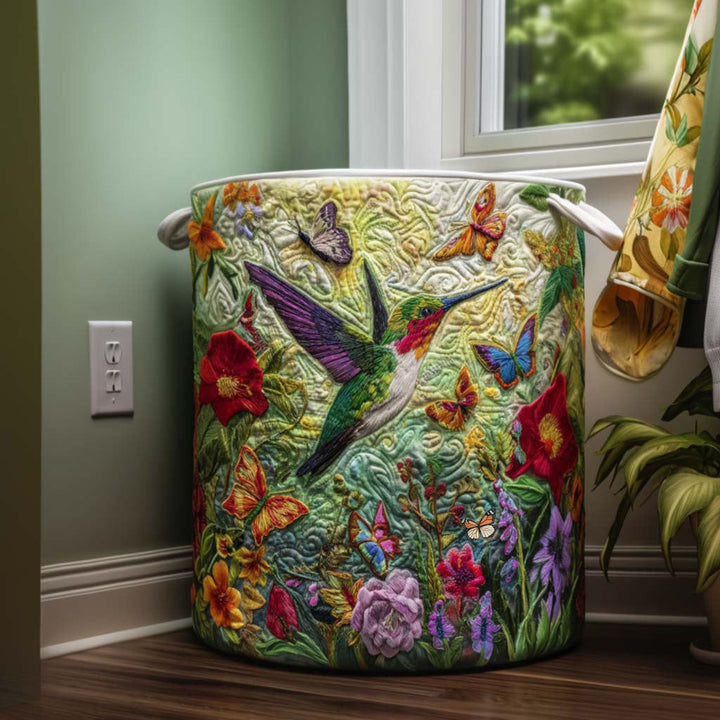 Cesta de Ropa Acolchada – con Colibrí NCU0NNT1417
