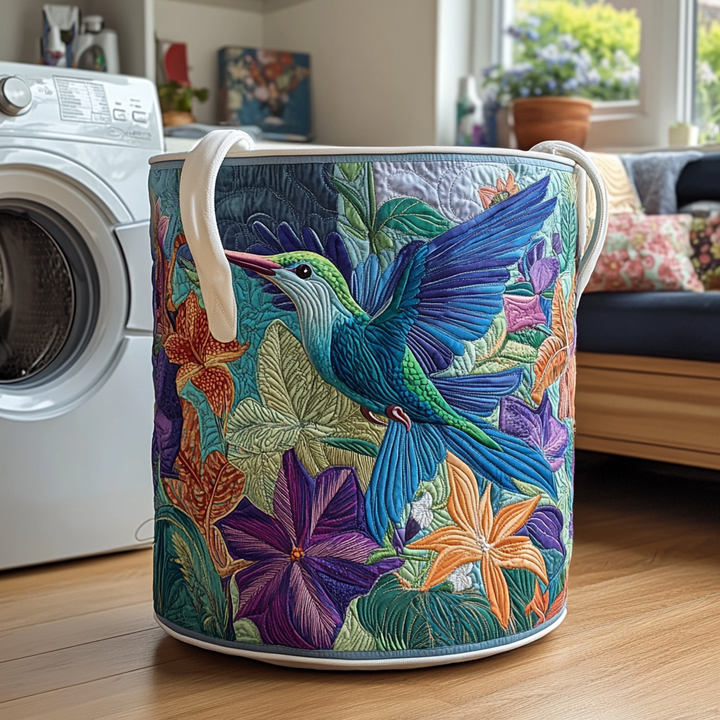 Cesta de Ropa Acolchada – con Colibrí NCU0DDK523