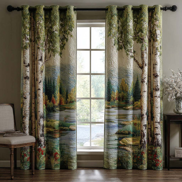 Cortinas Acolchadas – en Abedules junto al Lago NCU0NT11276