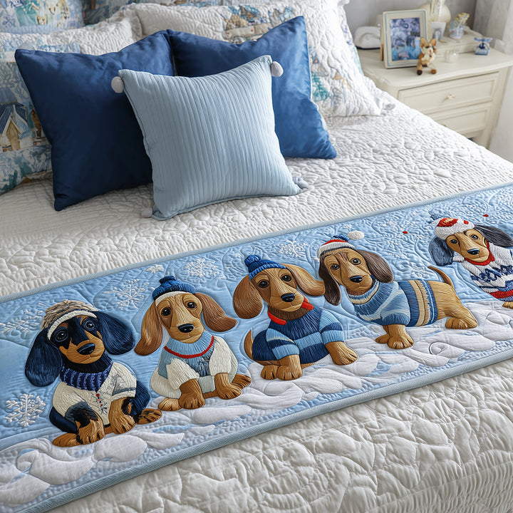 Camino de Cama Acolchado – Colcha Pequeña para Perro Salchicha NCU0TH3546