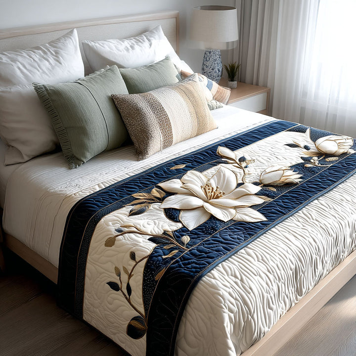 Camino de Cama Acolchado – Aura de Magnolia NCU0PT7889