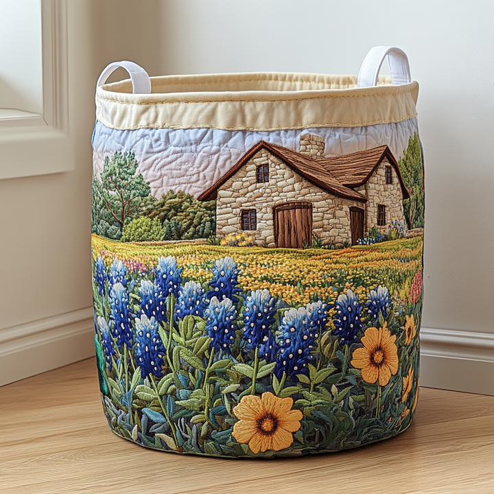 Cesta de Ropa Acolchada – con Estampado Floral NCU0DDK911
