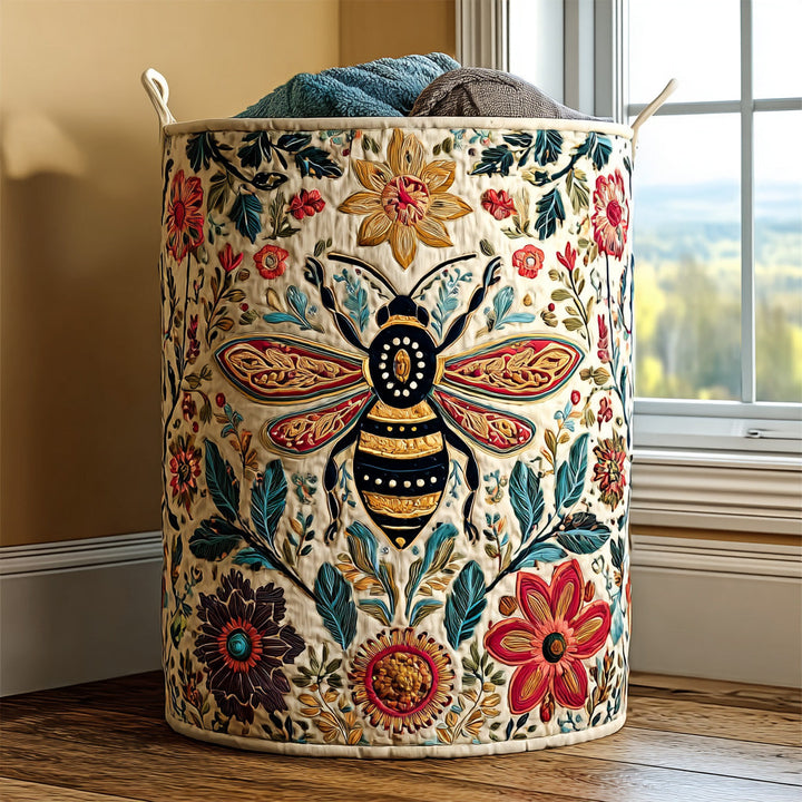 Cesta de Ropa Acolchada – con Estampado Floral NCU0PVL643