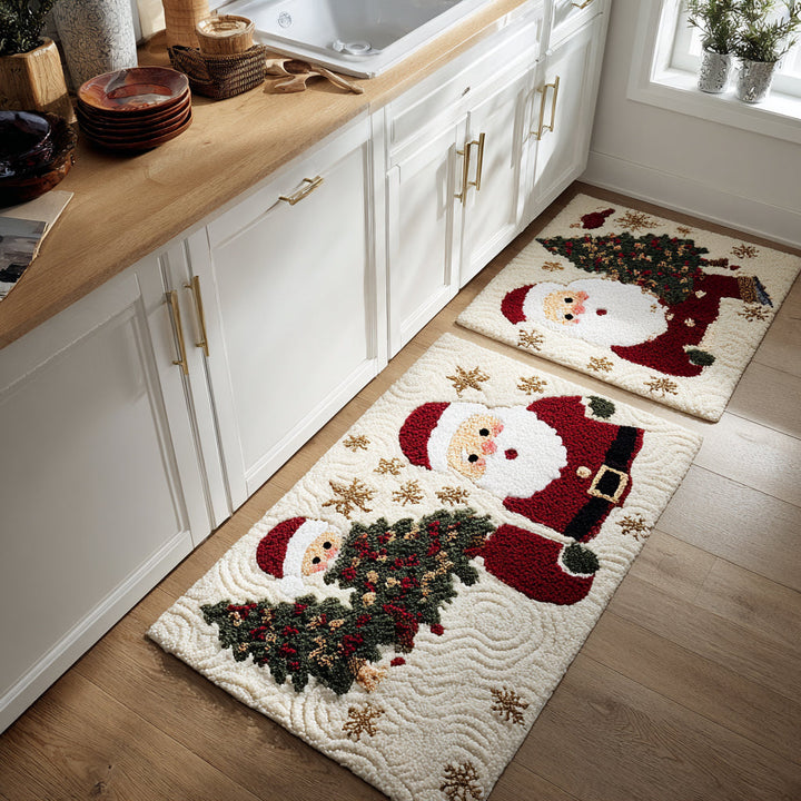 Tapete de Cocina Antideslizante – Navidad Viaje Festivo NCU0DV8495