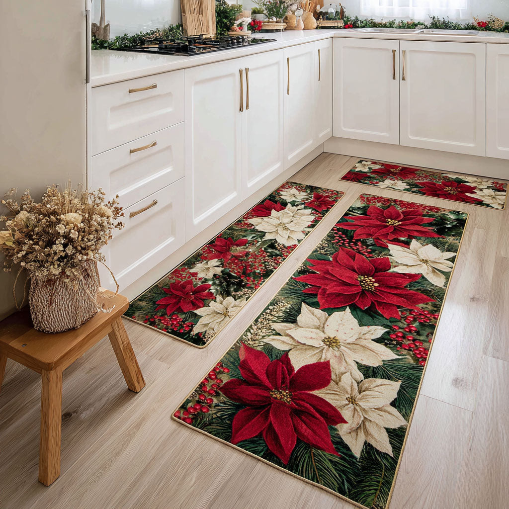 Tapete de Cocina Antideslizante – Tapete Navideño Sendero Festivo NCU0DK11534