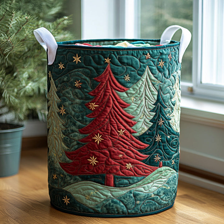 Cesta de Ropa Acolchada – con Estampado Navideño NCU0QN028