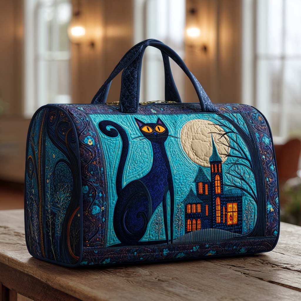 Bolso de Viaje Acolchado – Gatos a Medianoche