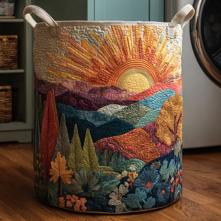 Cesta de Ropa Acolchada – con Paisaje Natural NCU0HNH106