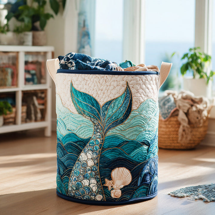 Cesta de Ropa Acolchada – con Olas del Mar NCU0DV864