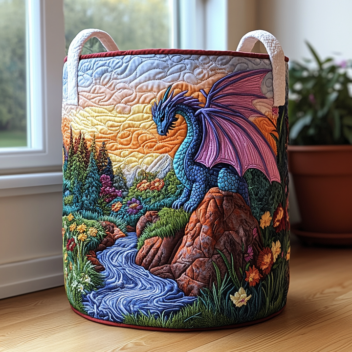 Cesta de Ropa Acolchada – con Dragón Místico NCU0DDK659
