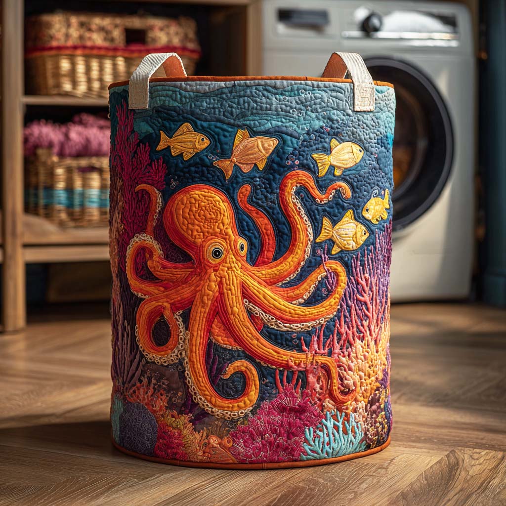 Cesta de Ropa Acolchada – con Pulpo NCU0NTD116