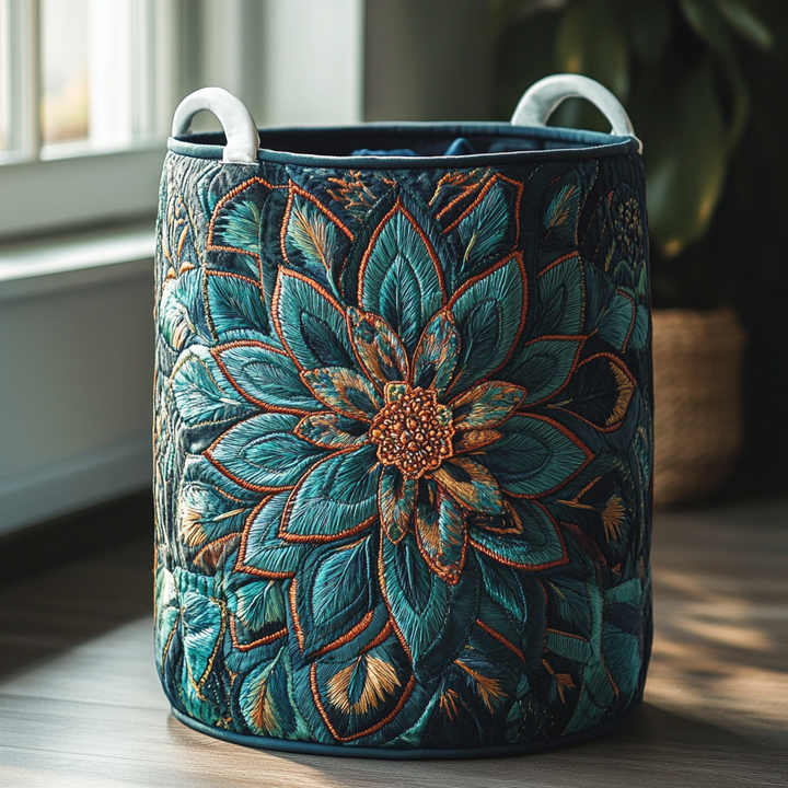Cesta de Ropa Acolchada – con Estampado Floral NCU0DDK792