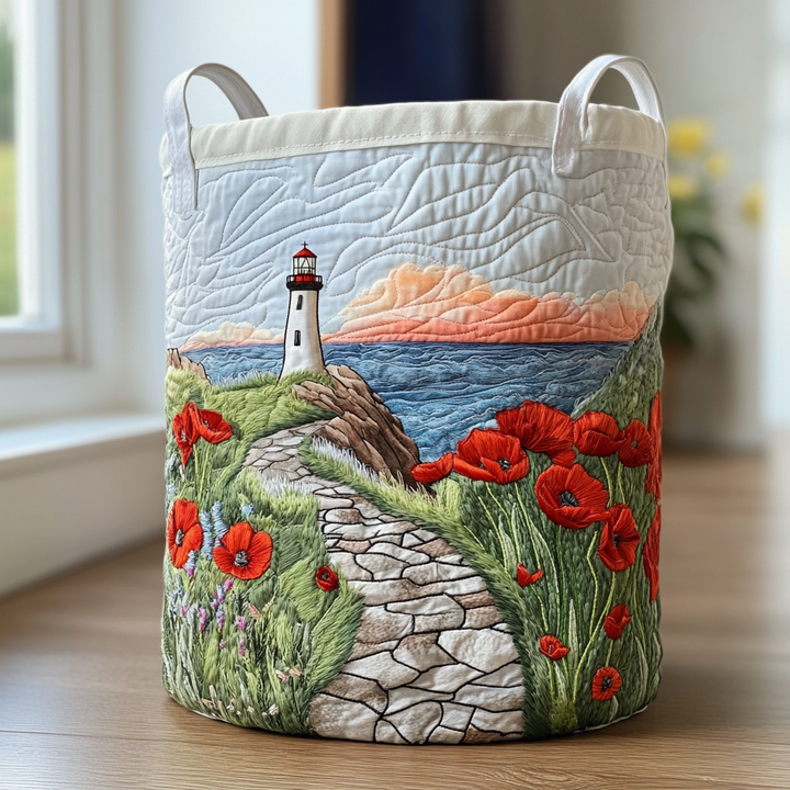 Cesta de Ropa Acolchada – con Faro junto al Mar NCU0DDK730