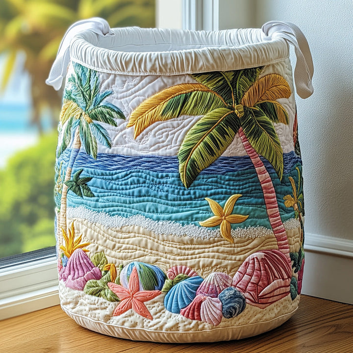 Cesta de Ropa Acolchada – con Motivo Tropical NCU0QN021