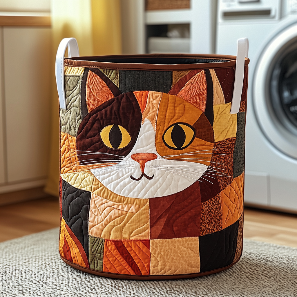 Cesta de Ropa Acolchada – en Forma de Gato NCU0QN017