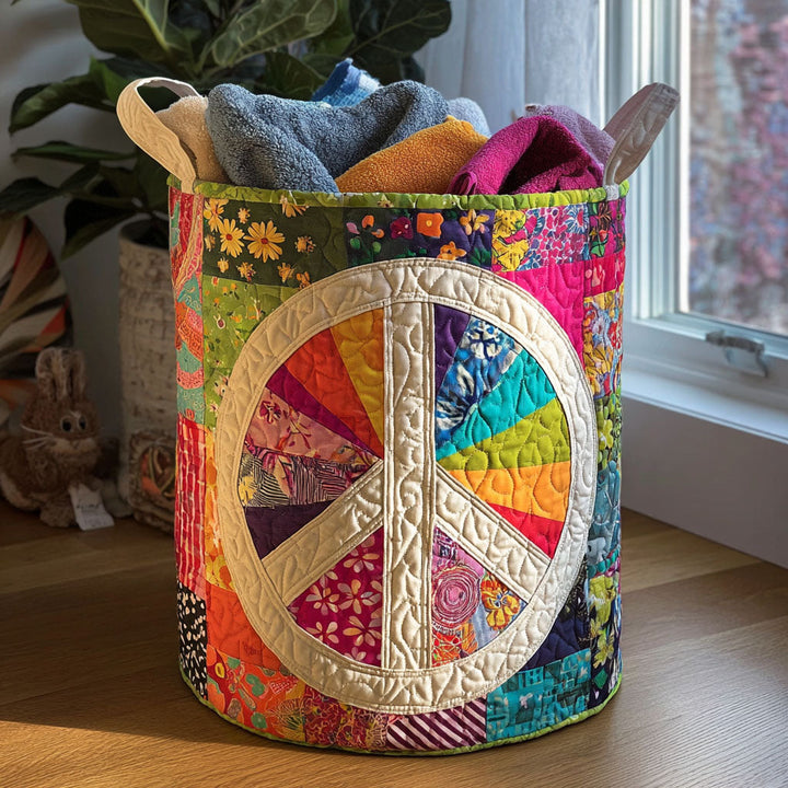 Cesta de Ropa Acolchada – con Estampado Patchwork NCU0PTT947